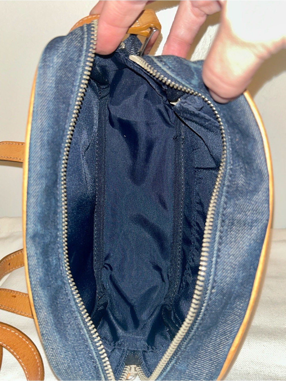Burberry Blue Label Denim Camera Bag, Authentic Vintage Rare crossbody - Picture 7 of 8